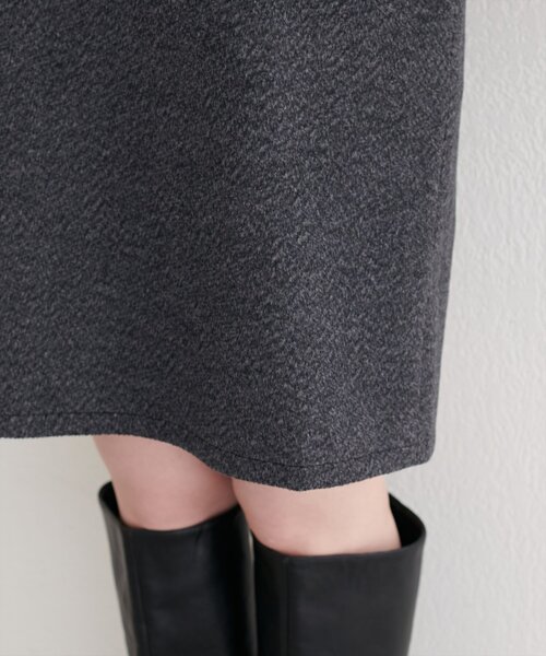 natural couture（ナチュラルクチュール）の「【WEB限定】杢調フェイクウールミニジャンスカ（ワンピース・レディース・ブラウン/グレー/チャコールグレー・FREE）」の20枚目の写真