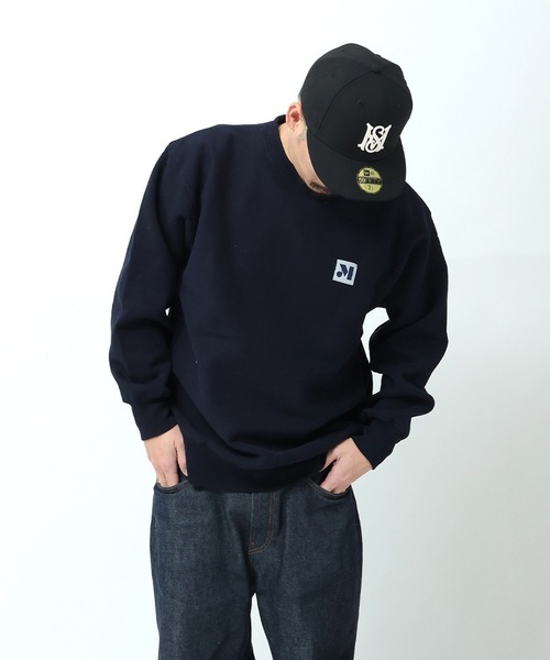 MFC STORE（エムエフシーストア）の「MFC STORE “M” GEOMETRY CREWNECK（スウェット・メンズ・ブラック/アッシュ/グレー系/ネイビー/ブルー系・S/M/L/XL）」の5枚目の写真