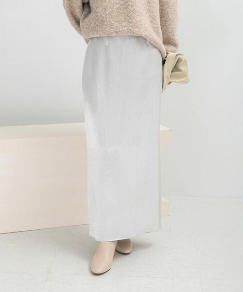 セール】アセテートサテンストレートスカート（スカート）｜URBAN