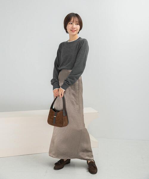 セール】アセテートサテンストレートスカート（スカート）｜URBAN