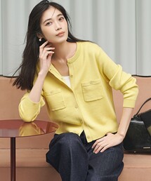 23区（ニジュウサンク）の「コットンカシミヤ ポケット カーディガン（カーディガン/ボレロ）」