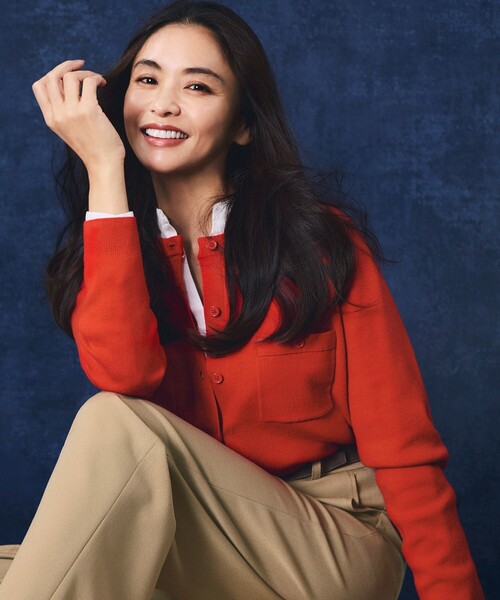 23区（ニジュウサンク）の「コットンカシミヤ ポケット カーディガン（カーディガン/ボレロ・レディース・ネイビー系/ライトグリーン系/アイボリー系/スカイブルー系/ライトイエロー系/レッド系・40/38）」の6枚目の写真