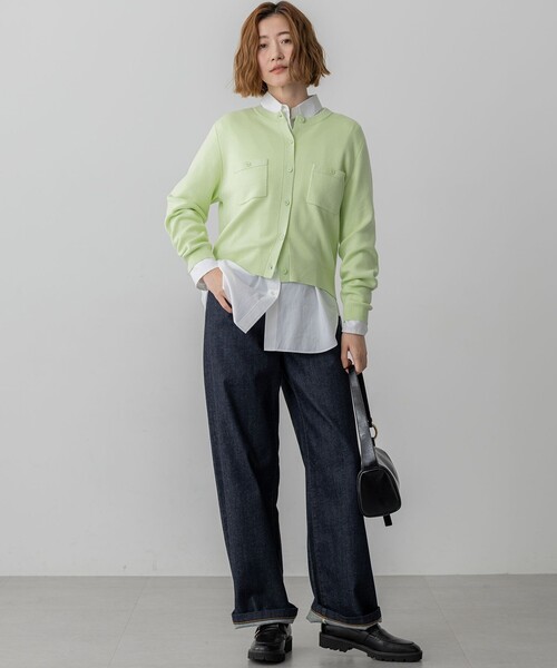 23区（ニジュウサンク）の「コットンカシミヤ ポケット カーディガン（カーディガン/ボレロ・レディース・ネイビー系/ライトグリーン系/アイボリー系/スカイブルー系/ライトイエロー系/レッド系・40/38）」の14枚目の写真