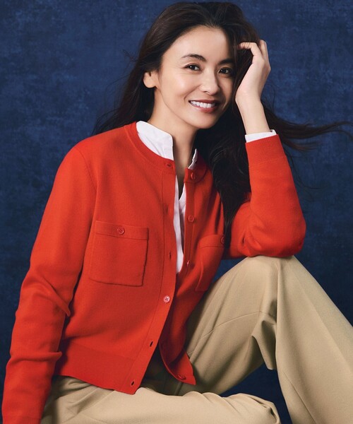 23区（ニジュウサンク）の「コットンカシミヤ ポケット カーディガン（カーディガン/ボレロ・レディース・ネイビー系/ライトグリーン系/アイボリー系/スカイブルー系/ライトイエロー系/レッド系・40/38）」の22枚目の写真