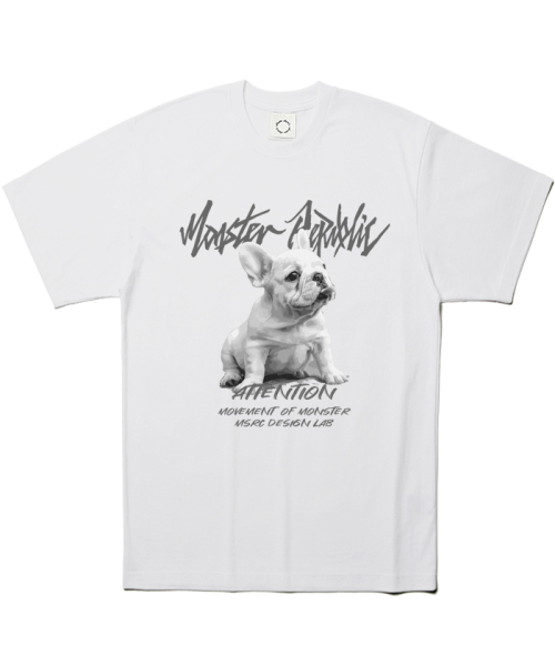 MONSTER REPUBLIC(モンスターリパブリック)の「フレンチアッシュグレーTシャツホワイト(Tシャツ/カットソー・レディース・その他・LARGE/MEDIUM/SMALL/X-LARGE)」の1枚目の写真