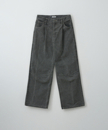 DUSTYWHITE（ダスティーホワイト）の「GREY DIRTY WASHED OXFORD WIDE TUCK PANTS（その他パンツ）」