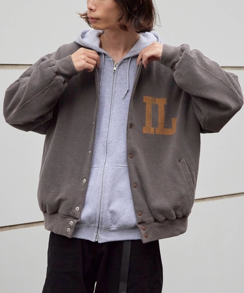 REMI RELIEF/レミレリーフ Wフェイス SP加工 スウェットスタジャン