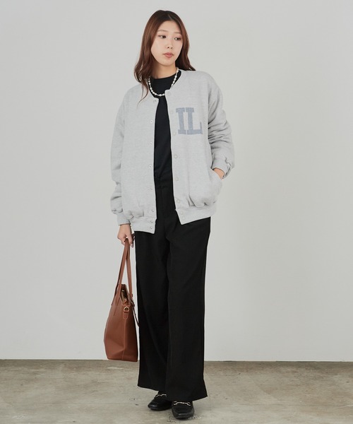 REMI RELIEF(レミレリーフ)の「REMI RELIEF/レミレリーフ Wフェイス SP加工 スウェットスタジャン(スタジャン・メンズ・ブラック/ブラウン/ヘザーグレー・M/L/XL)」の20枚目の写真