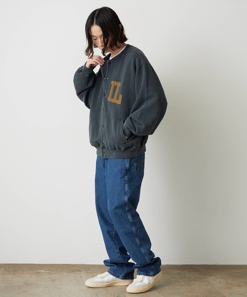 REMI RELIEF/レミレリーフ Wフェイス SP加工 スウェットスタジャン