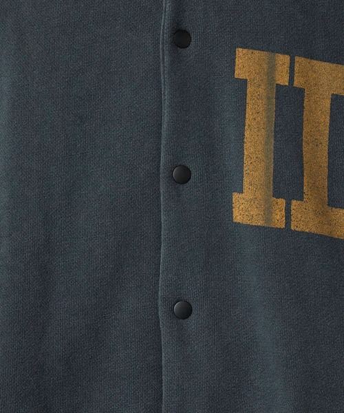 REMI RELIEF(レミレリーフ)の「REMI RELIEF/レミレリーフ Wフェイス SP加工 スウェットスタジャン(スタジャン・メンズ・ブラック/ブラウン/ヘザーグレー・M/L/XL)」の10枚目の写真