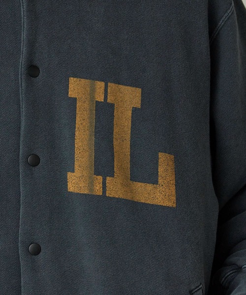 REMI RELIEF(レミレリーフ)の「REMI RELIEF/レミレリーフ Wフェイス SP加工 スウェットスタジャン(スタジャン・メンズ・ブラック/ブラウン/ヘザーグレー・M/L/XL)」の9枚目の写真