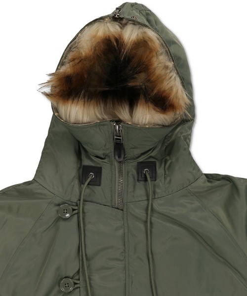 セール】【短丈】中綿N-2Bフライトジャケット/2WAY/フェイクファー