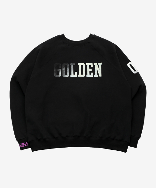 GOLDEN SNSHINE（ゴールデン サンシャイン）の「Golden raglan sweatshirts_Ebony black（スウェット・メンズ・その他・MEDIUM/LARGE）」の3枚目の写真