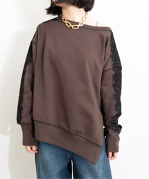 MIDVEIN（ミッドヴェイン）の「Lace docking sweat（スウェット）」