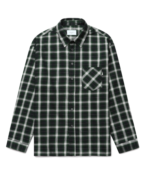 CONNECT KINLOCH（コネクトキンロック）の「ルーズフィットオンブレチェックシャツ（ディープグリーン）（シャツ/ブラウス・メンズ・その他・MEDIUM/LARGE/X-LARGE）」の4枚目の写真