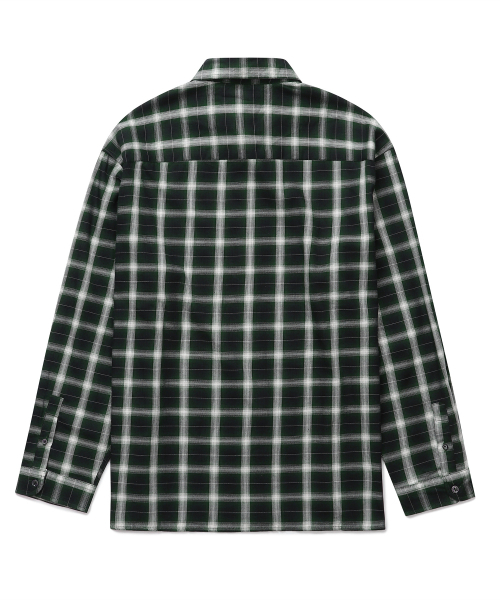 CONNECT KINLOCH（コネクトキンロック）の「ルーズフィットオンブレチェックシャツ（ディープグリーン）（シャツ/ブラウス・メンズ・その他・MEDIUM/LARGE/X-LARGE）」の5枚目の写真