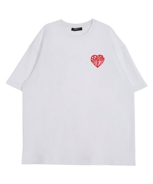 ASTRAL PROJECTION(アストラルプロジェクション)の「ミニハートロゴラウンドネック15番手綿半袖Tシャツ_ホワイト(Tシャツ/カットソー・メンズ・その他・LARGE/X-LARGE)」の2枚目の写真
