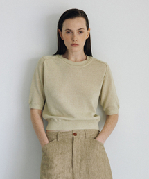 BLANKROOM HER（ブランクルームウーマン）の「Crochet Sweat Knit_OAT VANILLA（ニット/セーター）」