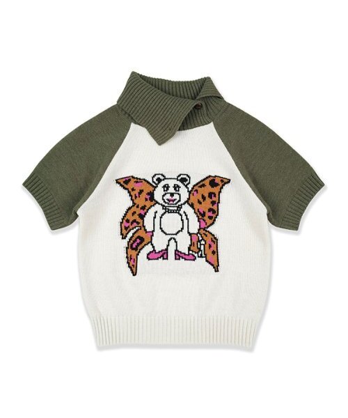 youthbath(ユースバース)の「WING BEAR KNIT WARMER SET_CREAM(ニット/セーター・レディース・その他・SMALL/MEDIUM)」の1枚目の写真