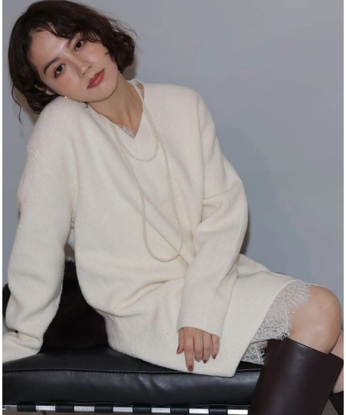 レースキャミワンピース×ニットワンピースSET（ワンピース