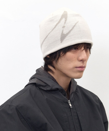BLR（ビーエルアール）の「BLR Curved Logo Beanie  Ivory（ニットキャップ/ビーニー）」