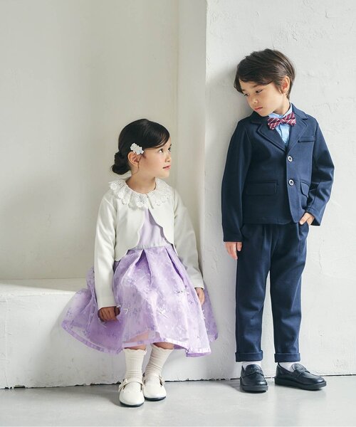 apres les cours（アプレレクール）の「レース衿リボンブラウス（シャツ/ブラウス・キッズ・オフホワイト・90/100/110/120/130）」の8枚目の写真