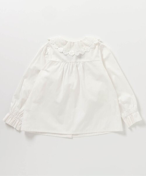 apres les cours（アプレレクール）の「レース衿リボンブラウス（シャツ/ブラウス・キッズ・オフホワイト・90/100/110/120/130）」の12枚目の写真