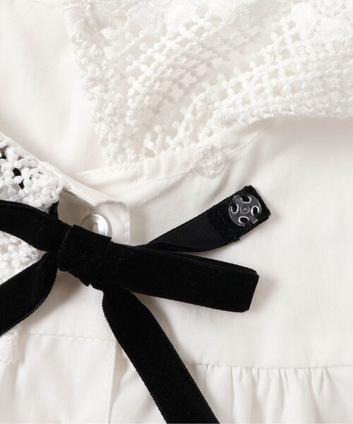 apres les cours（アプレレクール）の「レース衿リボンブラウス（シャツ/ブラウス・キッズ・オフホワイト・90/100/110/120/130）」の14枚目の写真