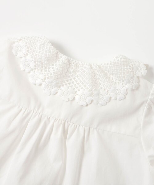 apres les cours（アプレレクール）の「レース衿リボンブラウス（シャツ/ブラウス・キッズ・オフホワイト・90/100/110/120/130）」の16枚目の写真