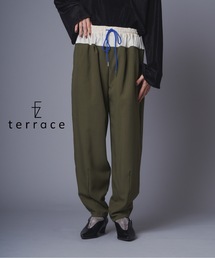 バイカラーブロッキングツータックパンツ