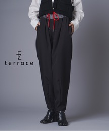バイカラーブロッキングツータックパンツ