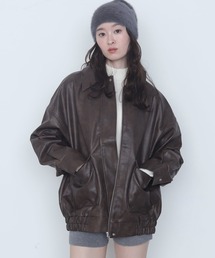 WEGO/【26年春新作】PUステンカラブルゾン