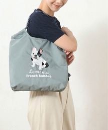 アニマル刺繍コードトート
