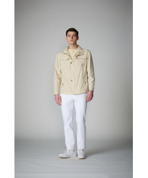 EDITMENT（エディットメント）の「マンナイロンメッシュコンビネーションロゴゴルフトップライトイエロー（その他トップス）」