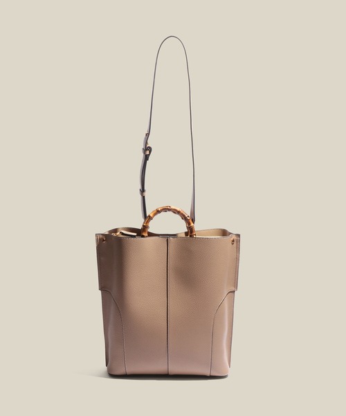 E'POR(エポール)の「【E'POR】BAMBOO BAG Large/A4対応・通勤(トートバッグ・レディース・オフホワイト/ベージュ系その他2/ブラック系その他2/グレー・FREE)」の13枚目の写真
