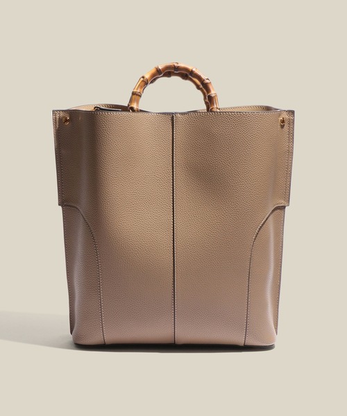 E'POR(エポール)の「【E'POR】BAMBOO BAG Large/A4対応・通勤(トートバッグ・レディース・オフホワイト/ベージュ系その他2/ブラック系その他2/グレー・FREE)」の9枚目の写真
