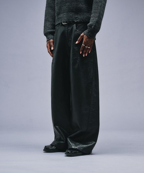 Faux Leather Curve Pants フェイクレザーカーブパンツ Faux Leather Curve Pants / フェイクレザーカーブパンツ（その他