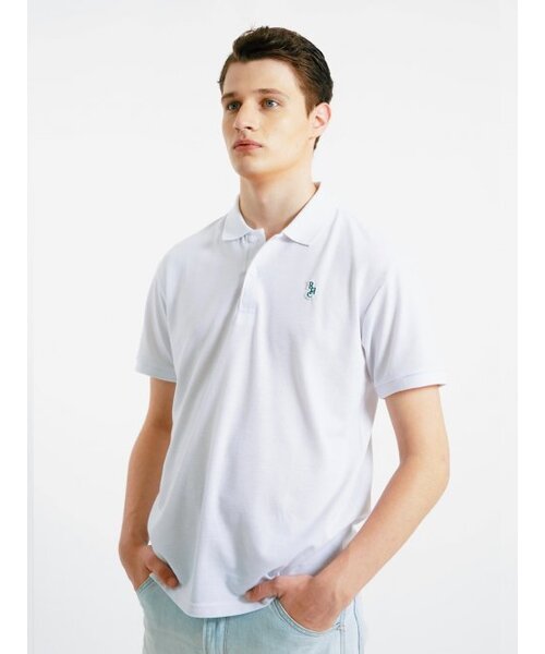ROYAL CLUB HOLIDAY(ロイヤルクラブホリデー)の「RCH ロゴ 半袖 ピケ カラー Tシャツ ホワイト(ポロシャツ・メンズ・ホワイト・SMALL/MEDIUM/LARGE)」の2枚目の写真