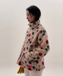 320SHOWROOM（320ショールーム）の「Floral Fleece Quilted Jumper Beige（その他アウター・レディース）」