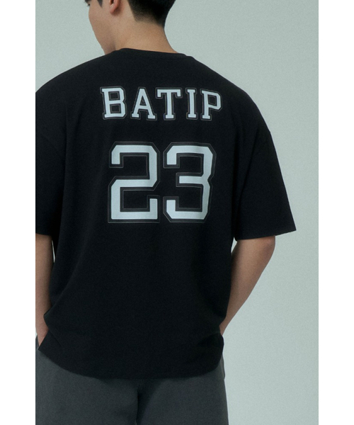 BATIP(バティップ)の「モーダルバックプリントセミオーバー半袖Tシャツブラック(Tシャツ/カットソー・メンズ・その他・MEDIUM/LARGE/X-LARGE/XX-LARGE)」の1枚目の写真