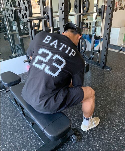 BATIP(バティップ)の「モーダルバックプリントセミオーバー半袖Tシャツブラック(Tシャツ/カットソー・メンズ・その他・MEDIUM/LARGE/X-LARGE/XX-LARGE)」の5枚目の写真