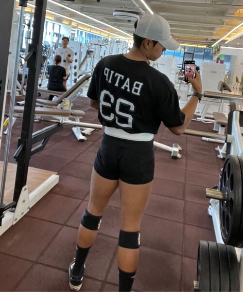 BATIP(バティップ)の「モーダルバックプリントセミオーバー半袖Tシャツブラック(Tシャツ/カットソー・メンズ・その他・MEDIUM/LARGE/X-LARGE/XX-LARGE)」の6枚目の写真