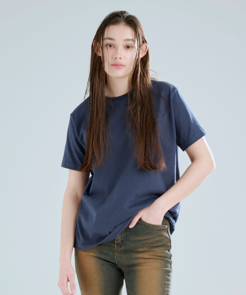 SEONEED(ソニード)の「ベーシック半袖Tシャツネイビー(Tシャツ/カットソー・レディース・その他・FREE)」の2枚目の写真