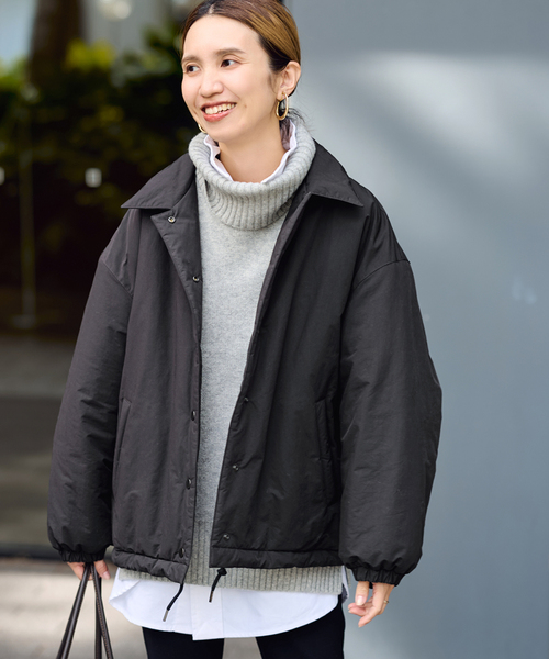 FRAMeWORK（フレームワーク）の「≪追加≫撥水防風ポンチョコート 2（その他アウター・レディース・ブラック/アイボリー・36/38）」の6枚目の写真