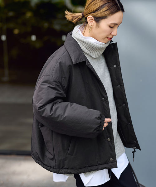 FRAMeWORK（フレームワーク）の「≪追加≫撥水防風ポンチョコート 2（その他アウター・レディース・ブラック/アイボリー・36/38）」の8枚目の写真