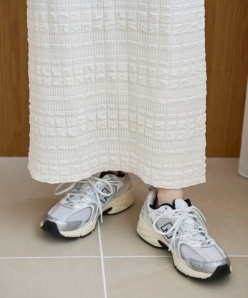 coen（コーエン）の「ふくれジャガードナロースカート（スカート・レディース・ブラック/オフホワイト・L/M）」の8枚目の写真