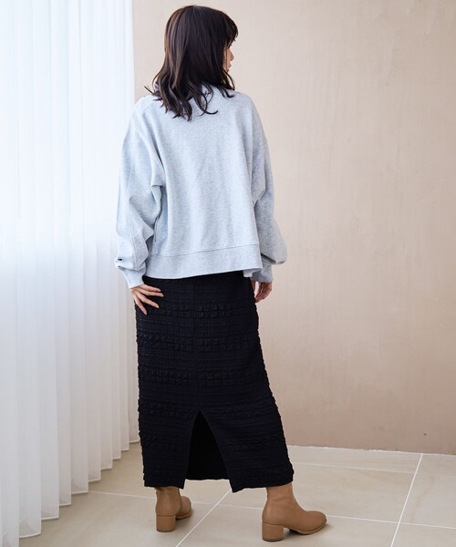 coen（コーエン）の「ふくれジャガードナロースカート（スカート・レディース・ブラック/オフホワイト・L/M）」の11枚目の写真