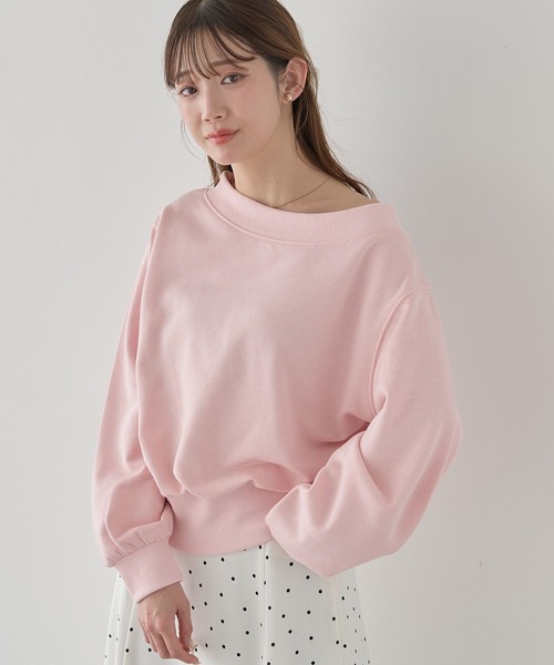 earth music&ecology(アースミュージックアンドエコロジー)の「【2026SS/先行予約】裾スリット裏毛プルオーバー(スウェット・レディース・イエロー/ピンク/杢グレー/アイボリー・FREE)」の17枚目の写真