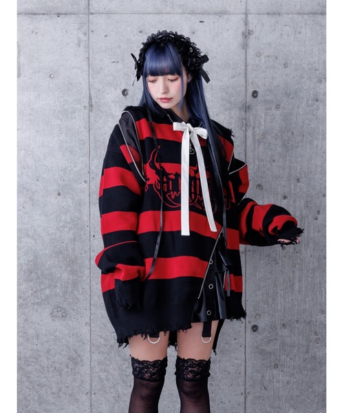 セール】クロスAmilige変形ZIPニット（ニット/セーター）｜Amilige