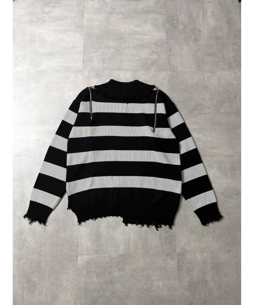 セール】クロスAmilige変形ZIPニット（ニット/セーター）｜Amilige